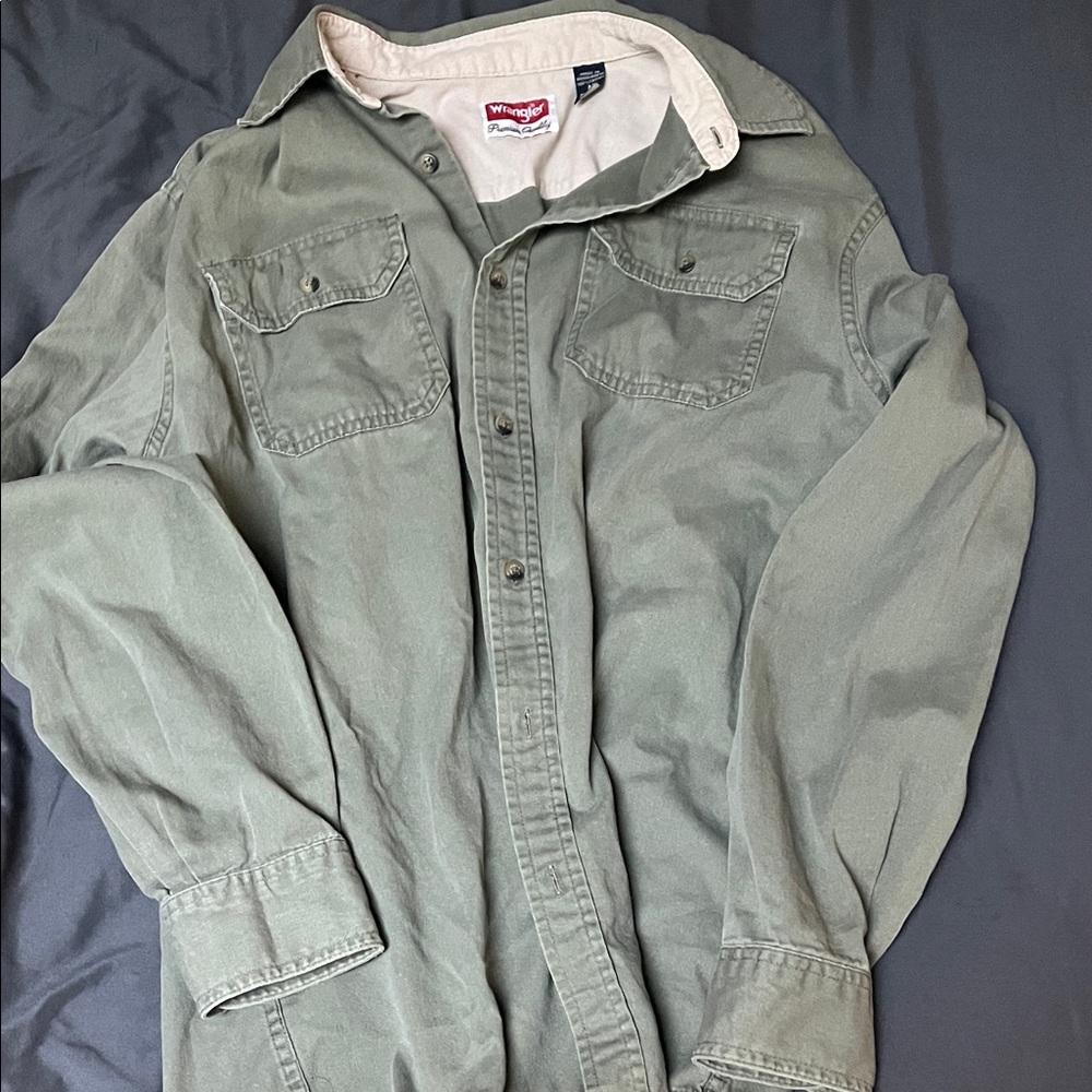 Wrangler Sage Green Men's Workshirt Jacket